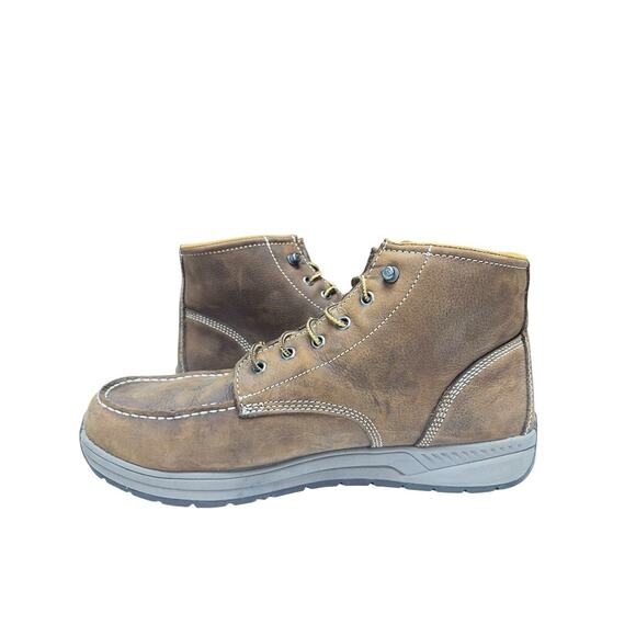 Carhartt CMX4023 Moc Toe Work Boots Brown Leather Lace Up Men’s 12M main image 5